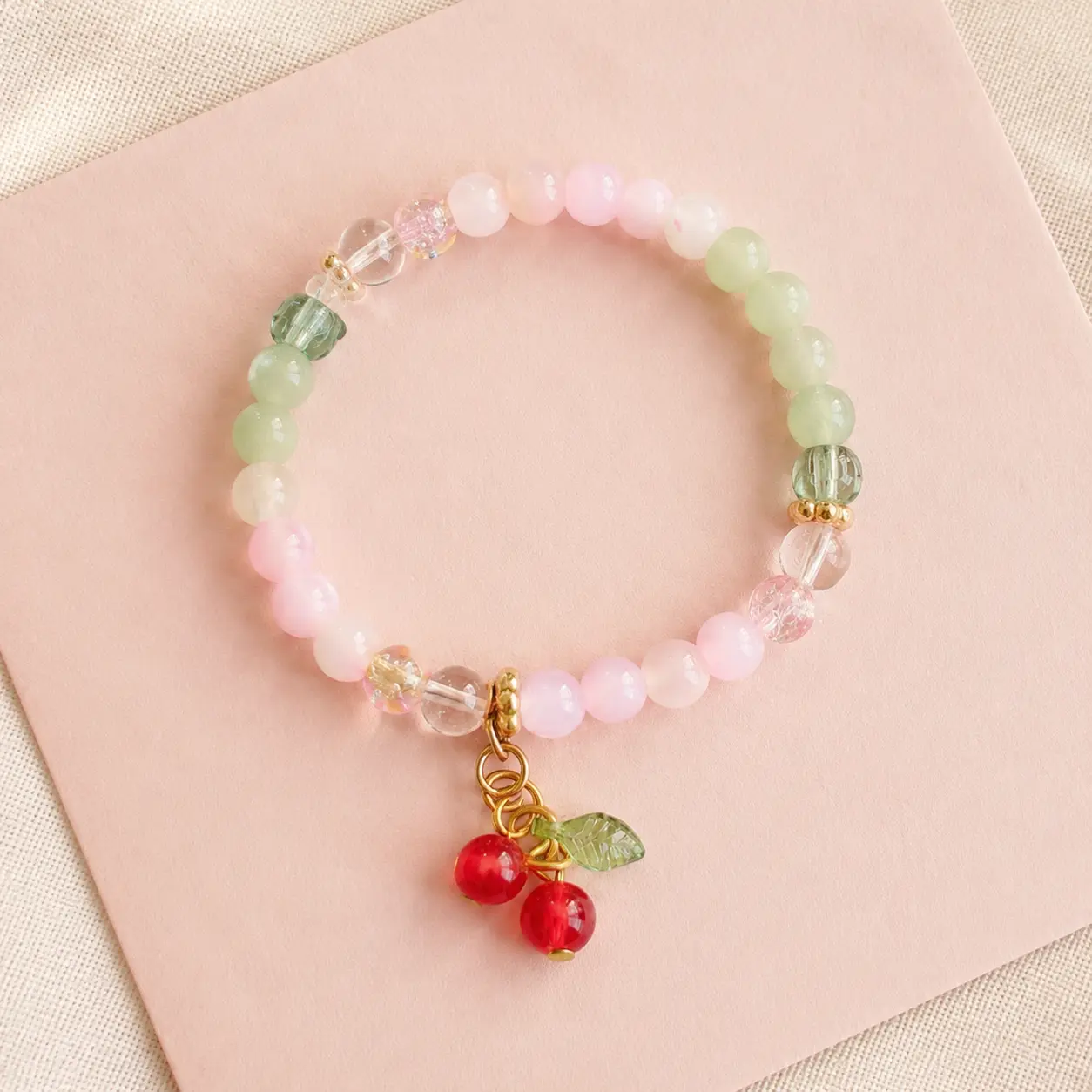 Cherry Orchard Bead Bracelet